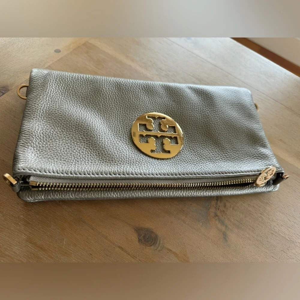 Tory Burch Metallic Clutch